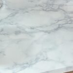 Jay Marble Effect Coffee Table - Black Frame - Image 3