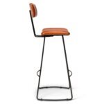 Outlet - Jayden Bar Stool - Set of 2 - Tan Leather - Image 7