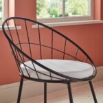 Jimmy Black Wire Barstool - Black Metal Legs - Image 2