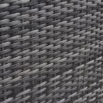 Kemble 2 Seater Rattan Garden Bistro Dining Set - Grey - Image 9