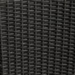 Cube 8 Seater Rattan Outdoor Dining Set with Cream Parasol - Black Weave - Image 8