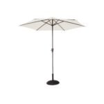 Kemble 4 Seater Rattan Round Garden Dining Set with Cream Parasol - Natural Brown - Image 13