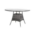 Kemble 8 Seater Garden Round Dining Table - Grey