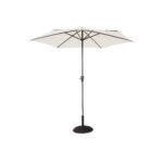 Kemble 6 Seater Rattan Round Garden Dining Set with Cream Parasol - Natural Brown - Image 15