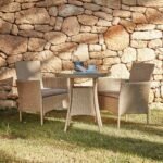 Kemble Bistro Outdoor Dining Table - Natural Brown