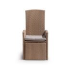 Outlet - Kemble/Marston Garden Reclining Chair with Cushion - Natural Brown - Image 11