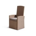 Outlet - Kemble/Marston Garden Reclining Chair with Cushion - Natural Brown - Image 12