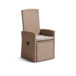 Outlet - Kemble/Marston Garden Reclining Chair with Cushion - Natural Brown - Image 13