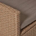 Outlet - Kemble/Marston Garden Reclining Chair with Cushion - Natural Brown - Image 6