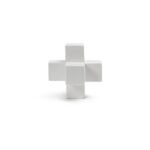 Outlet - Kinsley 15cm Ceramic Abstract Ornament - White - Image 4