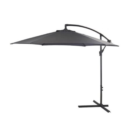 Lean Over 2.9M Round Parasol - Grey