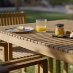 Lennox 6 Seater Outdoor Wooden Dining Table - Image 3
