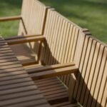 Lennox Table & 6 Lennox Armchairs with Premium Grey Parasol - Image 6