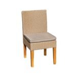Lennox Table with 6 Oliver Dining Chairs with Cream LED Premium Parasol - Image 7