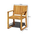 Lennox Wood Armchair - Set of 2 - Image 3