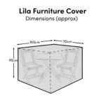 Lila Bistro Furniture Cover - 162x70x92cm