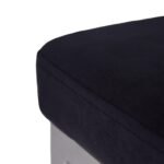 Lola Black Dining Chairs - Set of 2 - Chrome Legs - Image 10