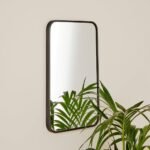 Lyndon 60X40cm Metal Rectangular Mirror - Black
