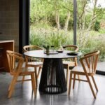 Mabel Oak Wooden Spindle Dining Chairs - Set of 2