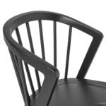 Mabel Black Wooden Spindle Dining Chairs - Set of 2 - Image 2