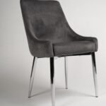 Outlet - Maeve Dining Chairs - Set of 2 - Grey & Chrome - Image 3
