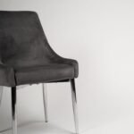 Outlet - Maeve Dining Chairs - Set of 2 - Grey & Chrome - Image 4