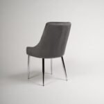 Outlet - Maeve Dining Chairs - Set of 2 - Grey & Chrome - Image 6