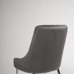 Outlet - Maeve Dining Chairs - Set of 2 - Grey & Chrome - Image 7