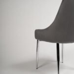 Outlet - Maeve Dining Chairs - Set of 2 - Grey & Chrome - Image 8