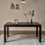 Magnus Black Wood Dining Table - Extendable