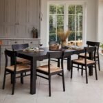 Magnus Black Wood Dining Table - Extendable - Image 6