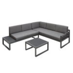 Outlet - Maia 5 Seater Garden Interchangeable Sofa Set - Grey - Image 5