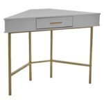 Marie Corner Desk - Grey - Image 4