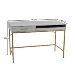 Marie Desk - Ash Grey - Image 8