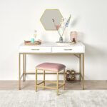 Outlet - Marie Dressing Table Stool - Pink - Image 3