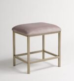 Outlet - Marie Dressing Table Stool - Pink - Image 6