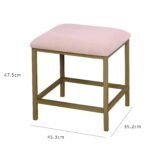 Outlet - Marie Dressing Table Stool - Pink - Image 9