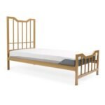 Marie Single Size Bed - Gold Metal - Image 6