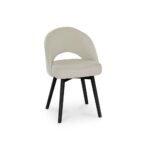 Outlet - Marilyn Boucle Dining Chairs - Set of 2 - Black Oak Legs - Image 10