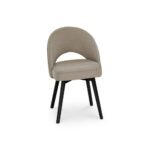 Amelia Black Dining Table Set - 6 Seater - Marilyn Soft Beige Dining Chairs - Black Legs - Image 10