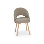 Amelia Whitewash Dining Table Set - 6 Seater - Marilyn Soft Beige Dining Chairs - Whitewash Legs - Image 10