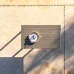 Marston 6 Seater Garden Dining Table - Natural Brown - Polywood Top - Image 7