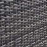 Marston 8 Seater Rattan Garden Dining Set - Grey - Glass Top - Image 3