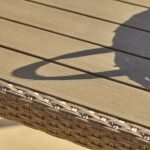 Marston 8 Seater Rattan Garden Dining Set - Natural Brown - Polywood Top - Image 4