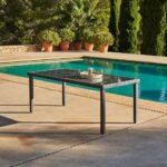 Marston 4 Seater Rattan Garden Dining Set with Grey Parasol - Grey - Polywood Top - Image 4