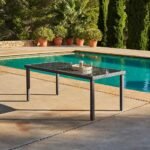 Marston 8 Seater Rattan Garden Dining Set with Grey LED Premium Parasol - Grey - Glass Top - Image 2