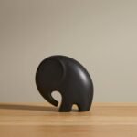 Outlet - Large Black Elephant Ornament