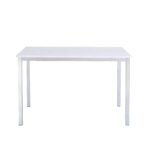 Outlet - Milo 6 Seater Marble Effect Dining Table with Chrome Legs - Image 3
