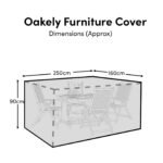 Rectangular Rain Cover 250x160x90cm - Amelia 6 Seater with Wren or Ryder Chairs - Aspen 4-6 Seater - Oakley 4-6 Seater - Image 4
