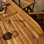 Oakley 6 Seater Wooden Oval Extendable Garden Dining Table 150-200cm - Image 3